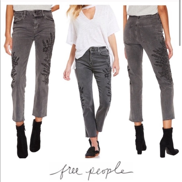 Free People Embroidered Jeans - Picture 5 of 10
